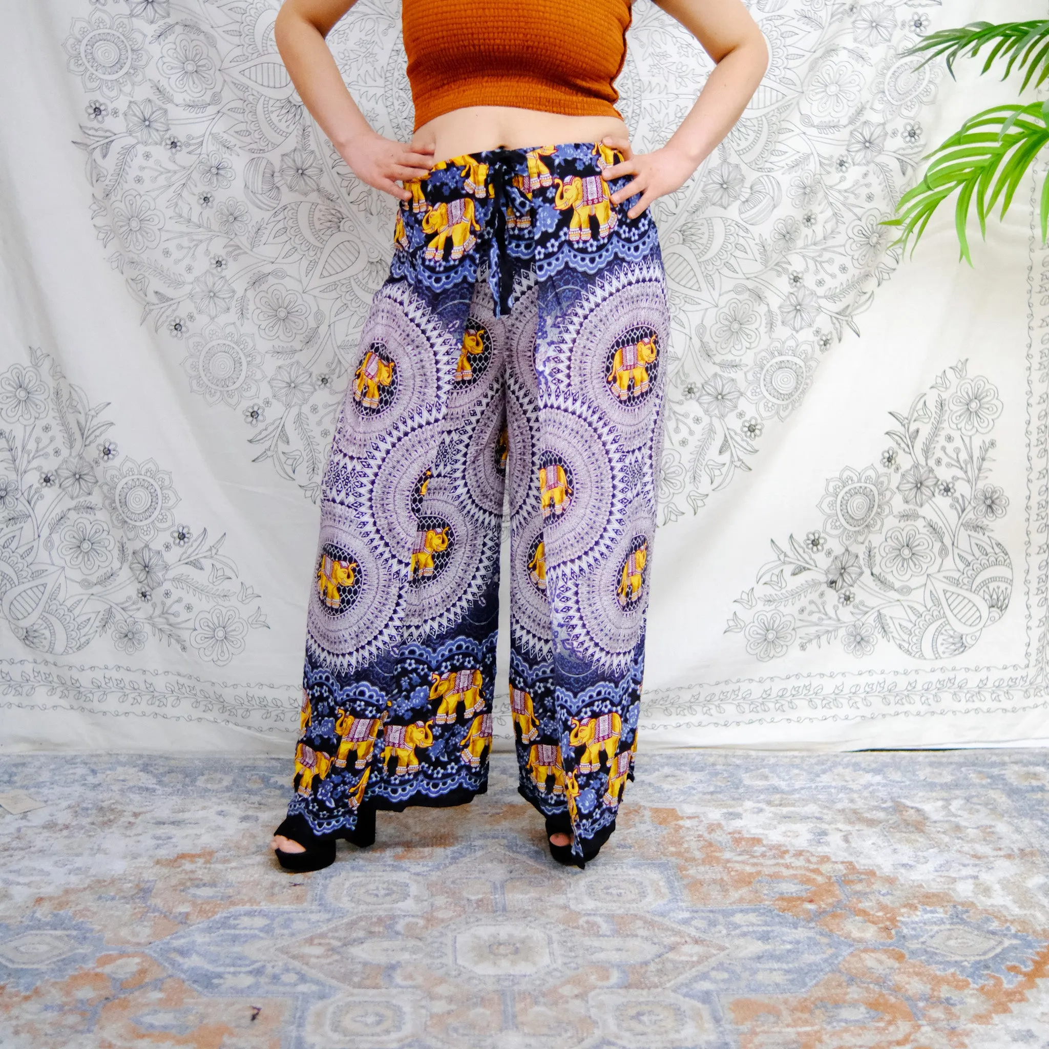 Flowy Tie Style Wrap Pant