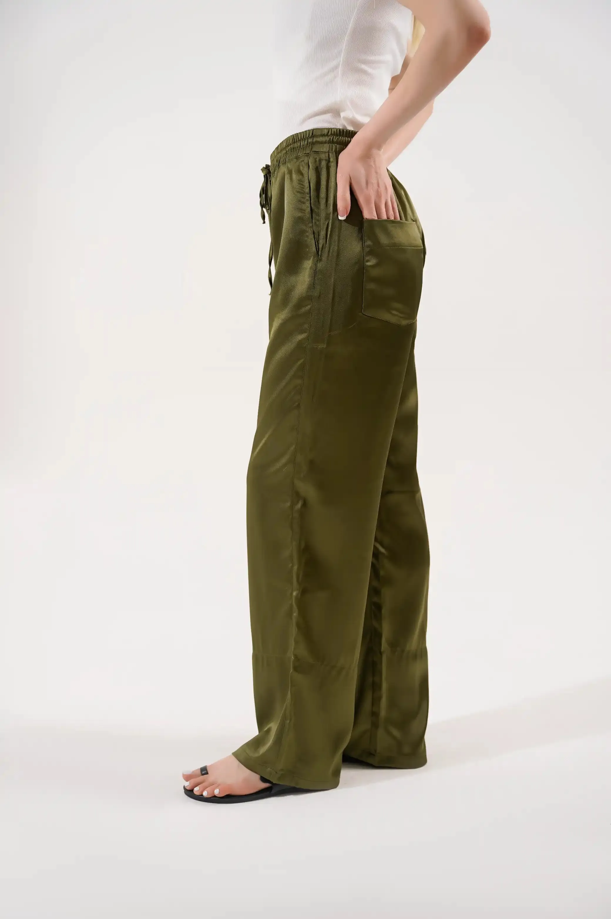 FORMAL SILK LONG PANTS