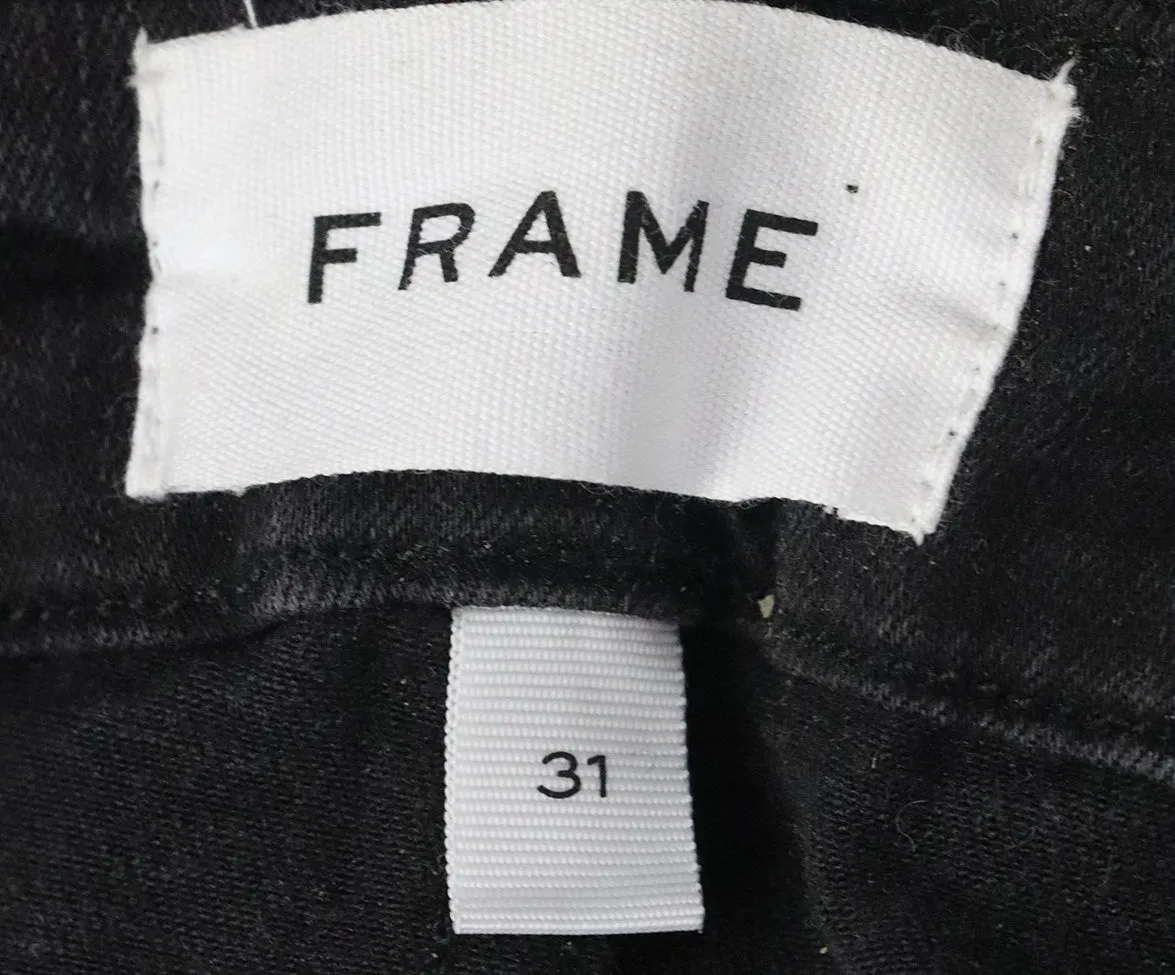 Frame Black Denim Pants sz 12