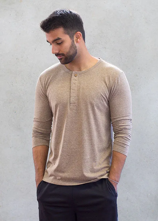 Get Ripped Long Sleeve Henley T-Shirt