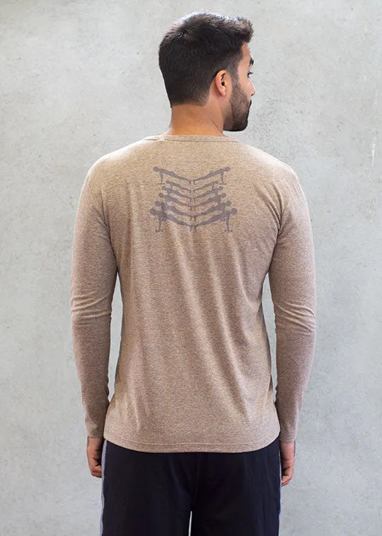 Get Ripped Long Sleeve Henley T-Shirt