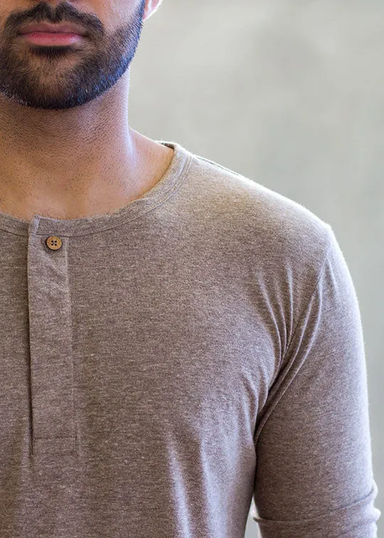 Get Ripped Long Sleeve Henley T-Shirt