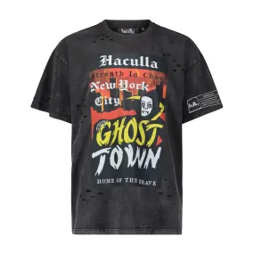 GHOST TOWN VINTAGE TEE BLACK