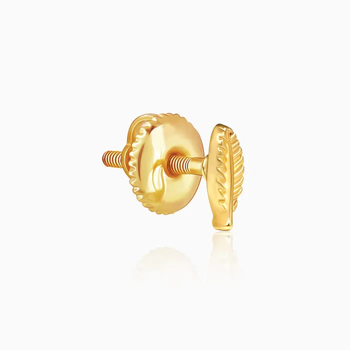 Golden Alluring Stud Earrings