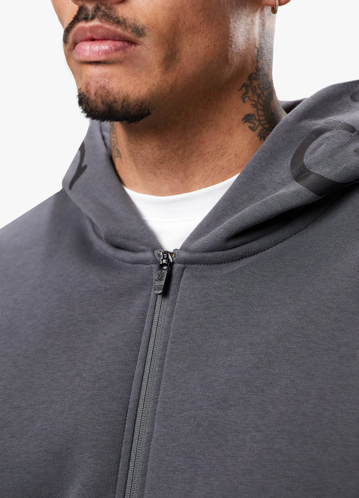 Gym King Alpha 1/2 Zip Hood - Graphite