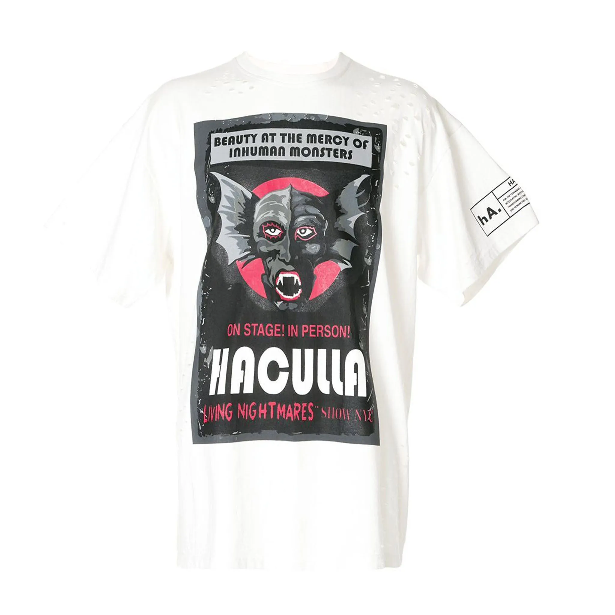 HAC DRAC VINTAGE TEE OFF WHITE