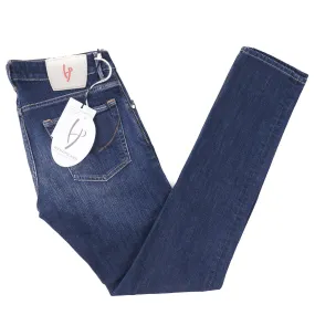 Handpicked 'Orvieto' Slim-Fit Dark Denim Jeans