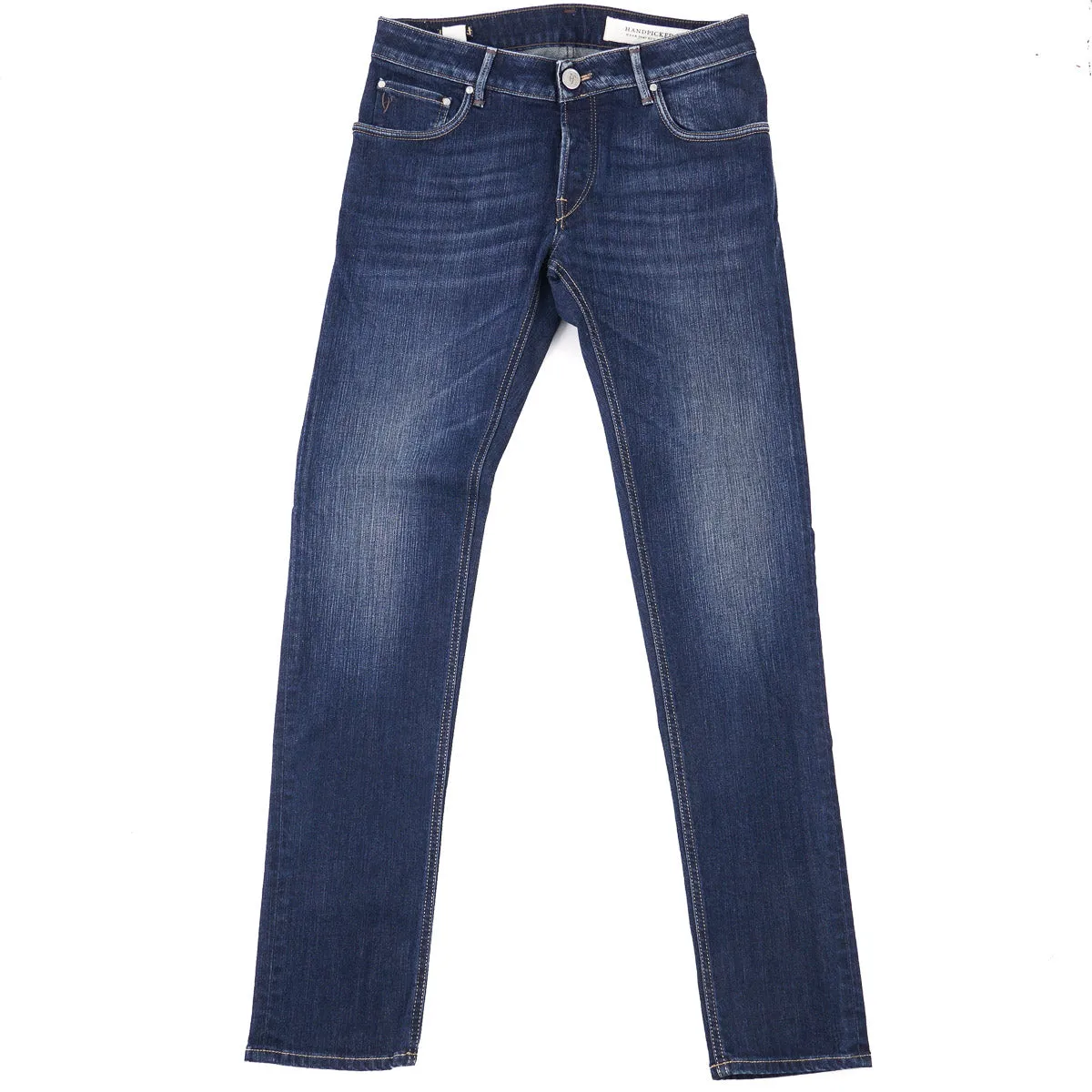 Handpicked 'Orvieto' Slim-Fit Dark Denim Jeans