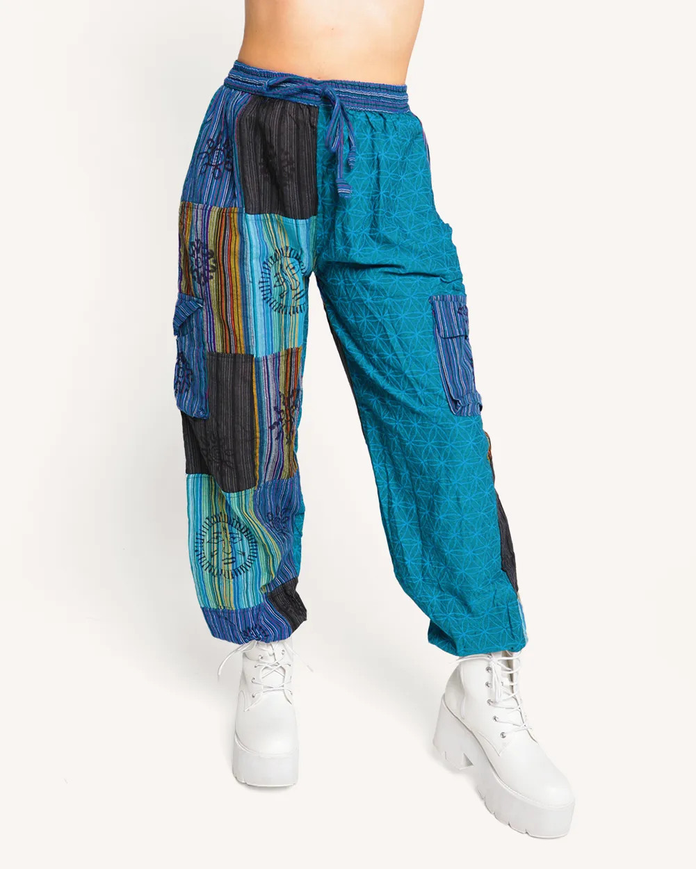 Island Blue Harem Pants