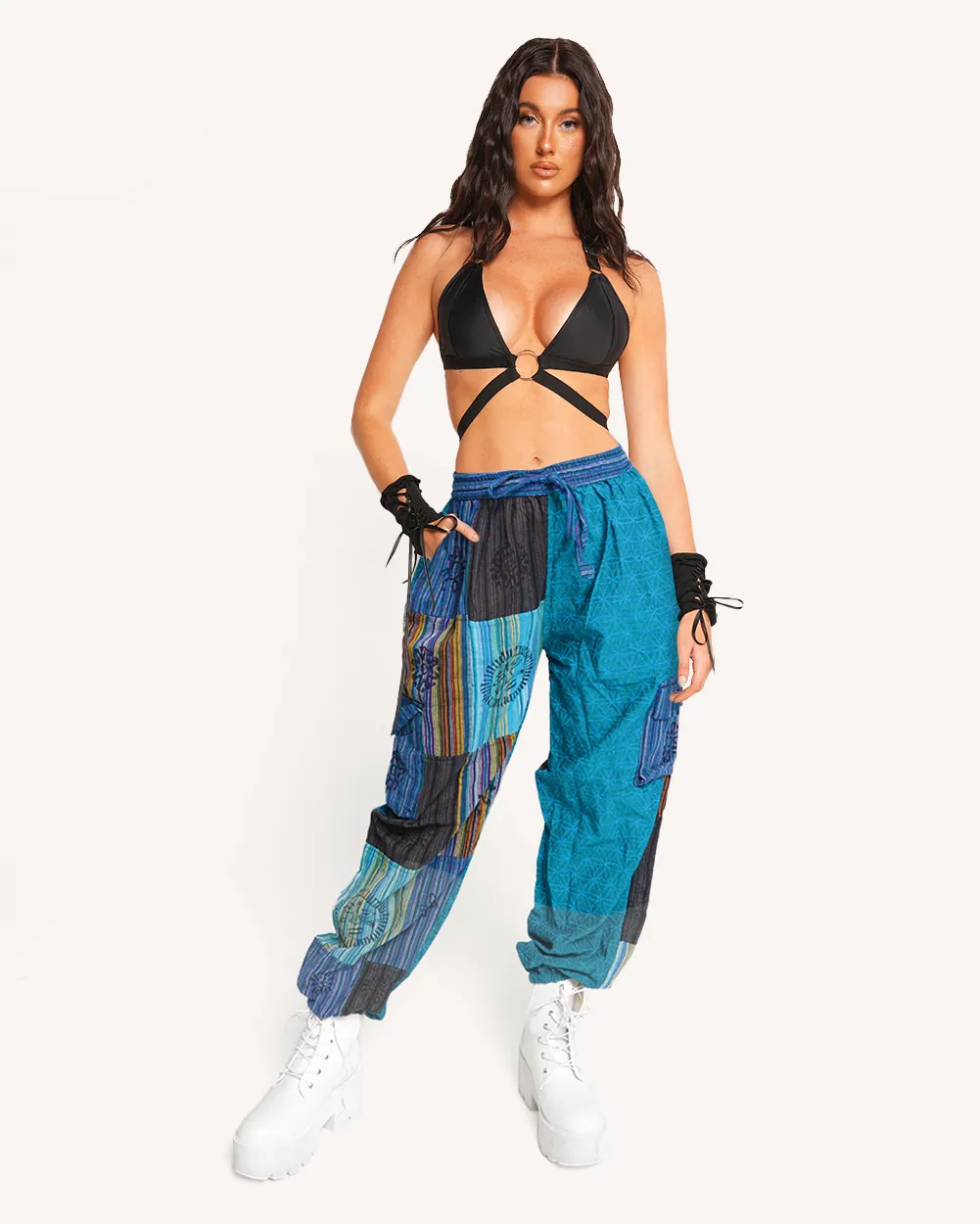 Island Blue Harem Pants