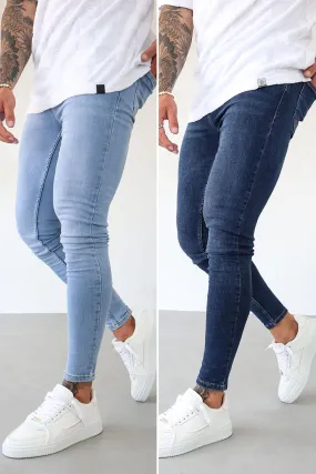 Jeans 2-Pack - Light Blue/Dark Blue