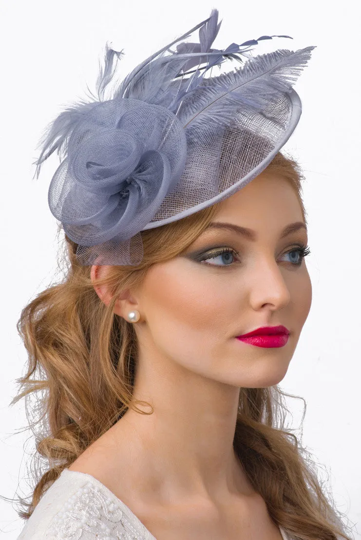 Kate Fascinator - Gray