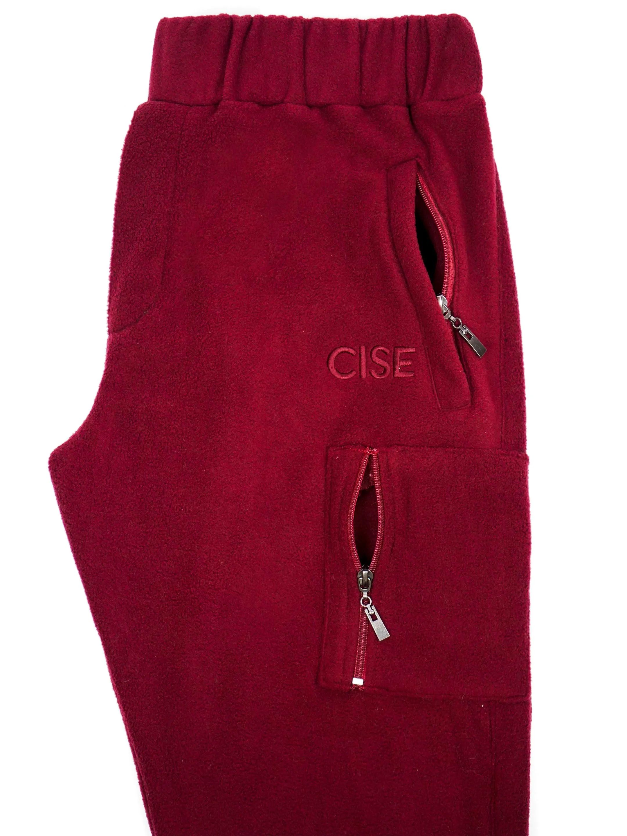 Kennedy Quarter-Zip Sweatpants (Merlot)