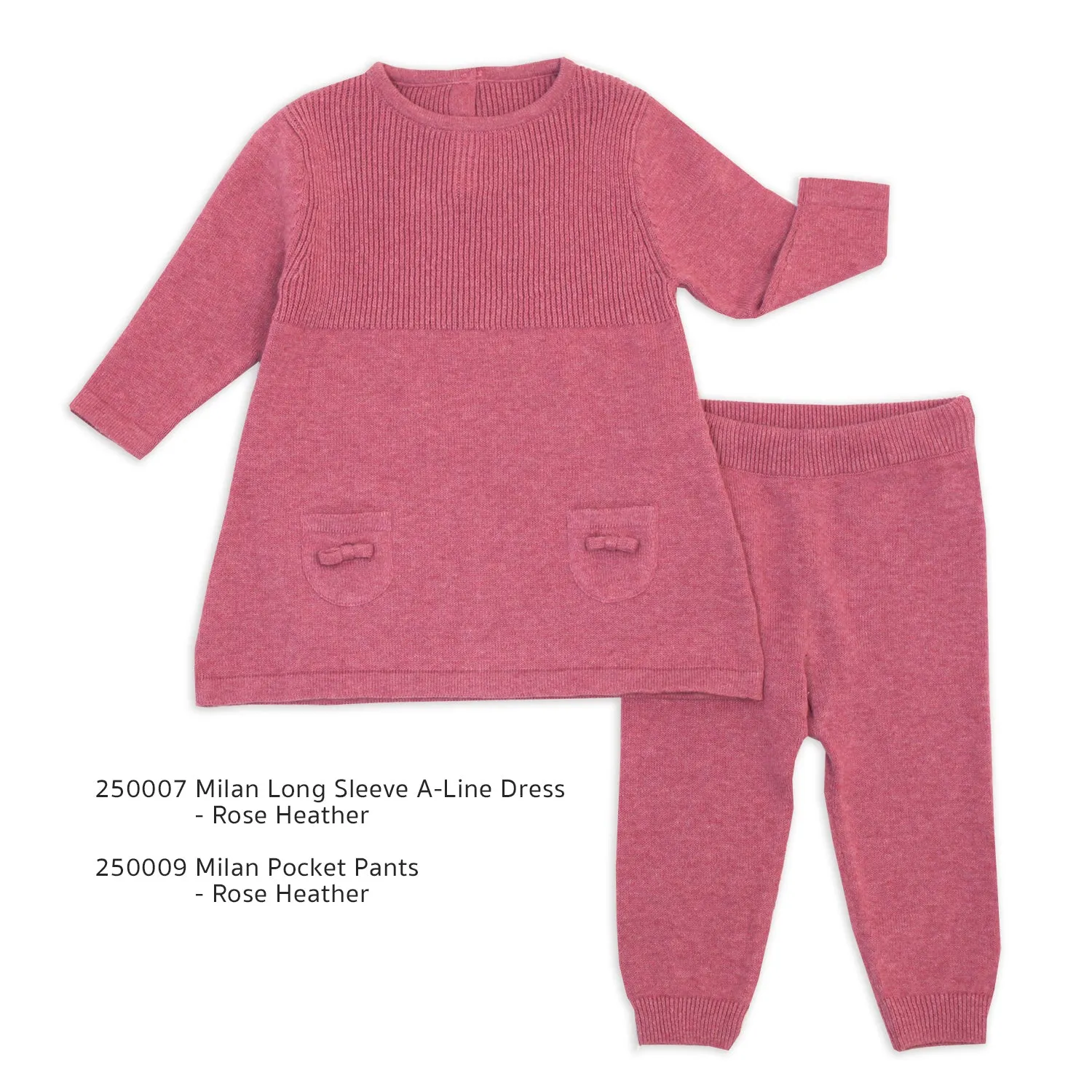 Milan Heather Knit Pocket Legging Pants