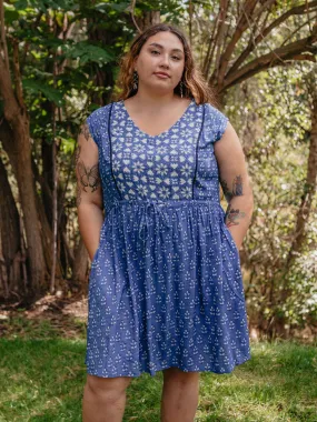 Nashville Plus Size Dress - Indigo Mix