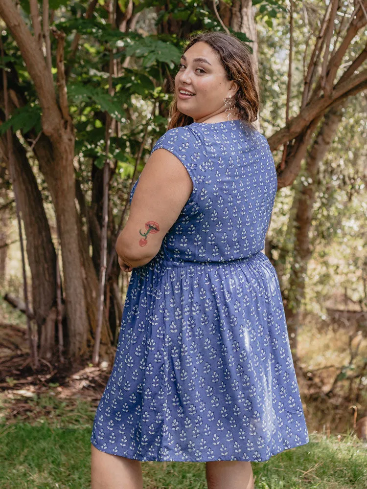 Nashville Plus Size Dress - Indigo Mix