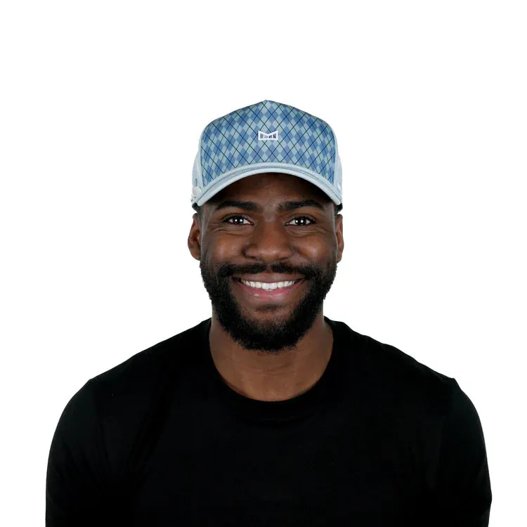 Odyssey Links Hydro Hat- Blue Argyle- Melin