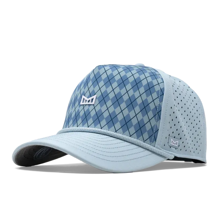 Odyssey Links Hydro Hat- Blue Argyle- Melin