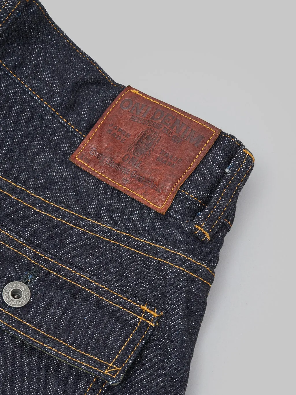 ONI Denim 107 Low Tension 15oz Bush Pants - Premium Quality, Comfortable Fit, Durable Fabric