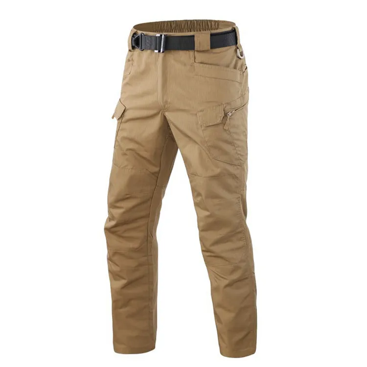 Outdoor  Plaid Anti-tear Multi-pocket Men's Pants