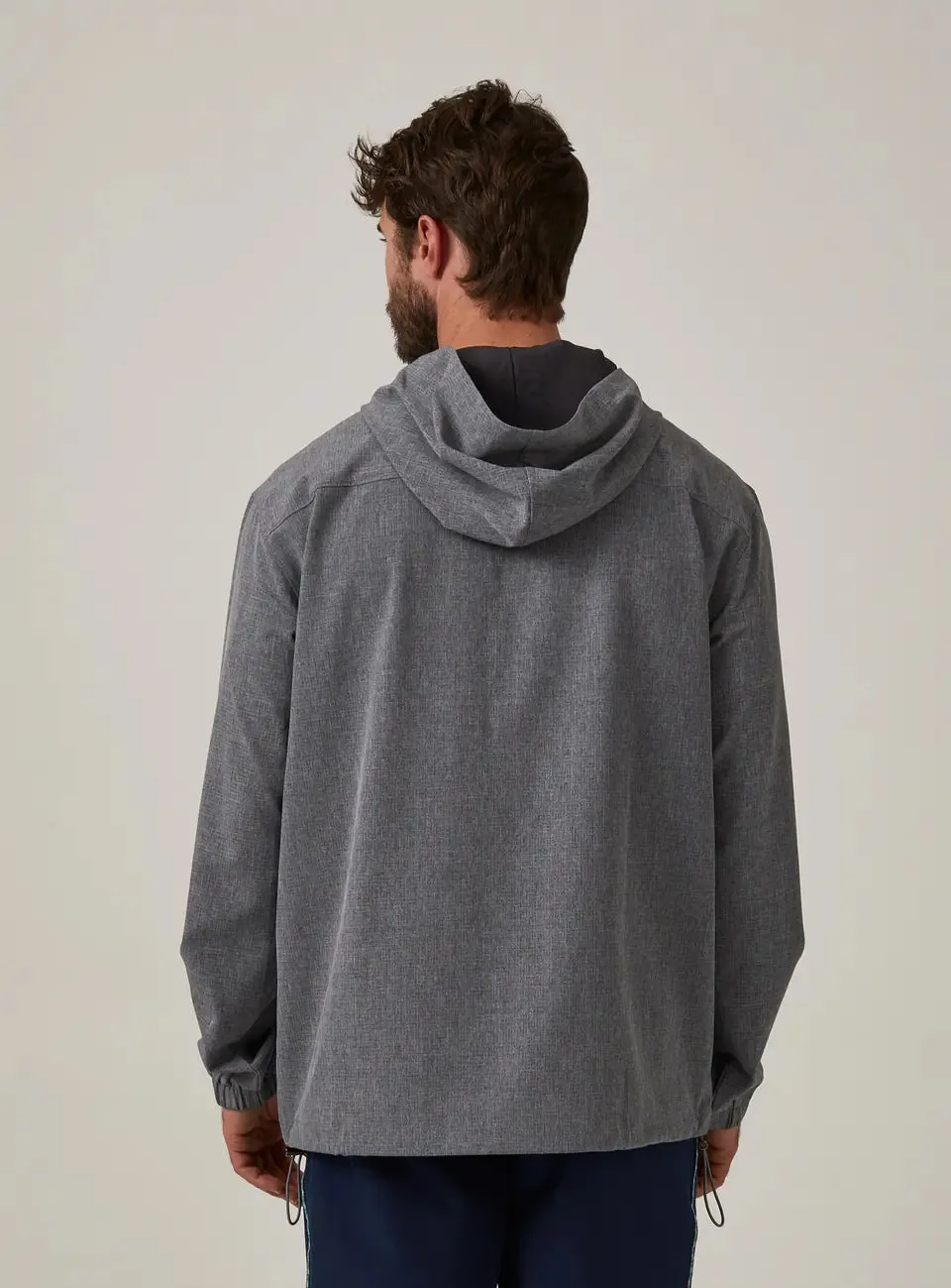 Oxygenate Quarter-Zip Hoodie Gry - 7D