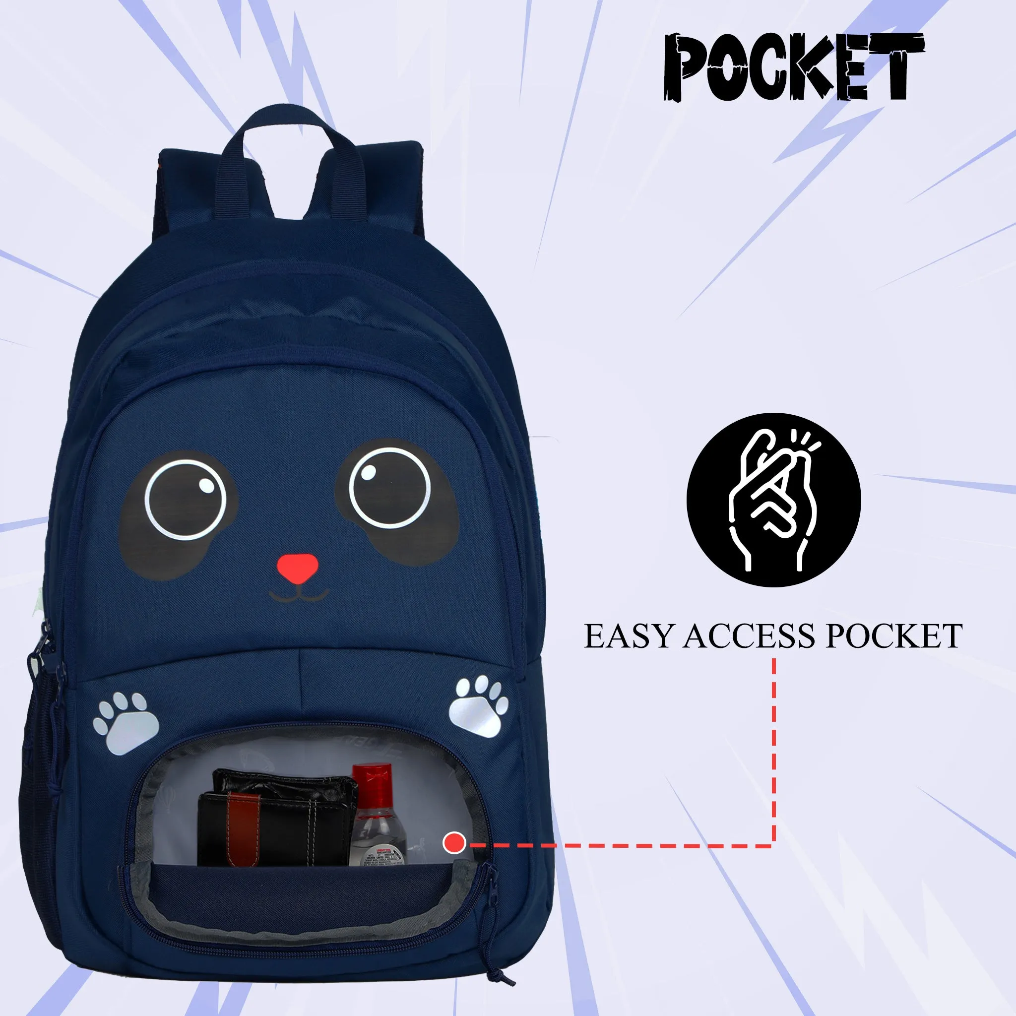 Paw Navy Blue 21L Backpack