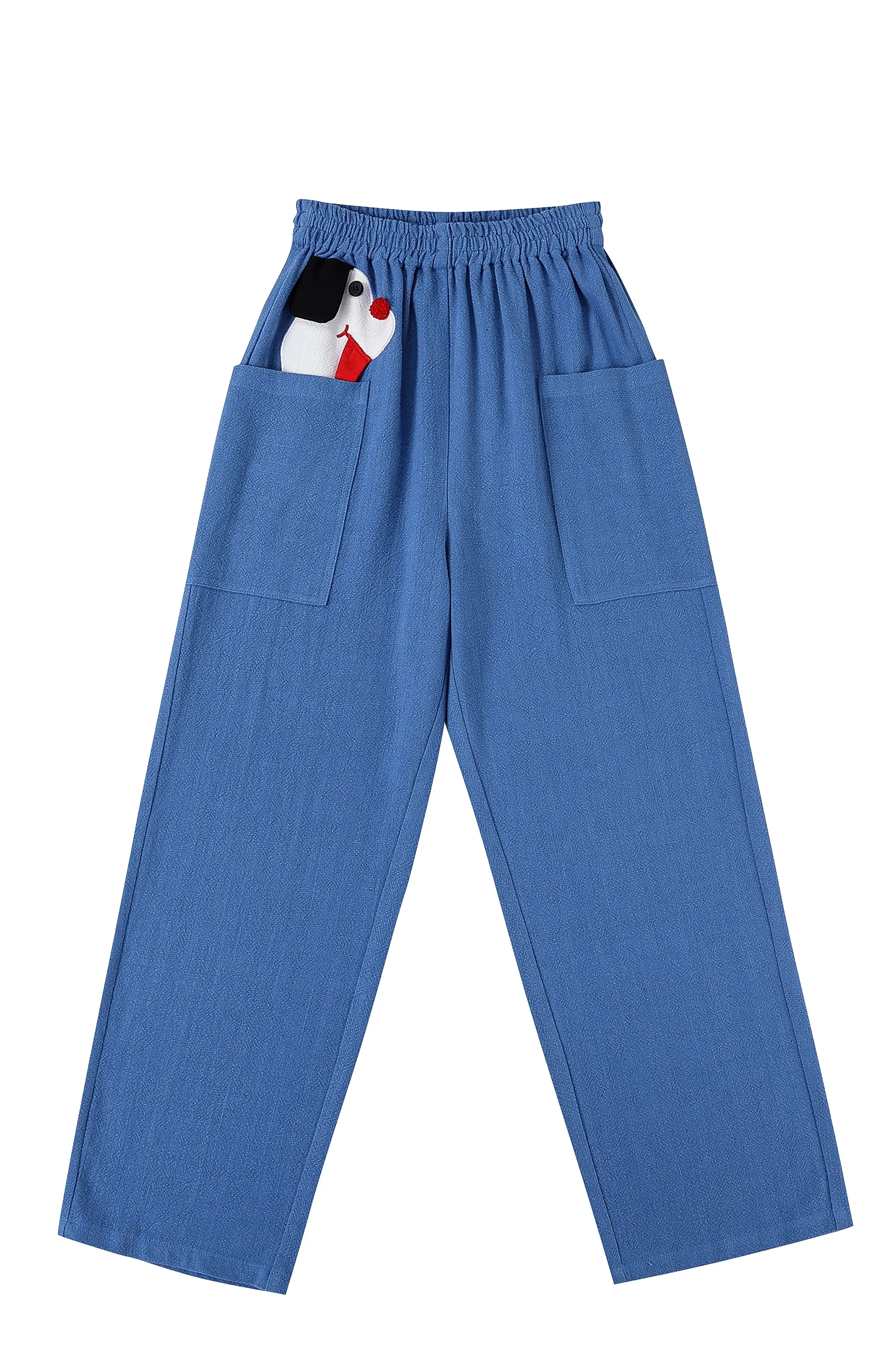 Pocket Puppy Linen Pants