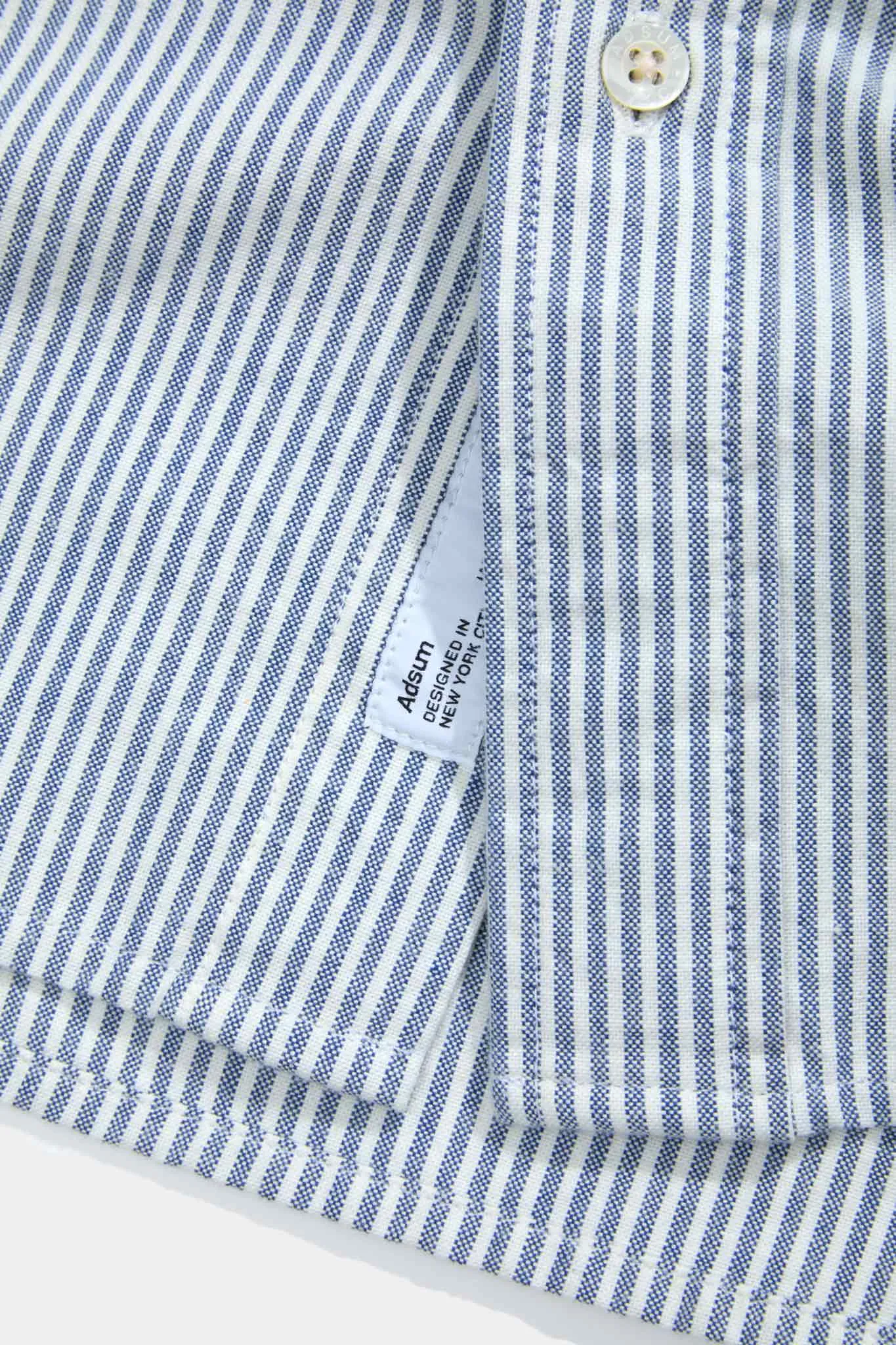 Premium Oxford Button Down - Blue Stripe Oxford