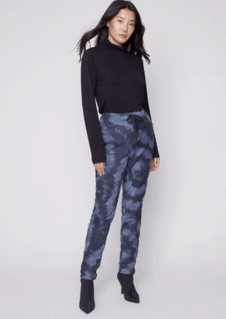 Printed Crinkle Jogger