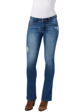 "Ab"solution Womens Ripped Slimming Bootcut Jeans