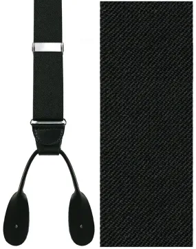 "Charles" Black Suspenders