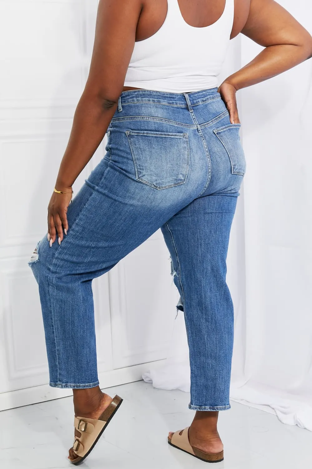 RISEN Emily High Rise Relaxed Jeans