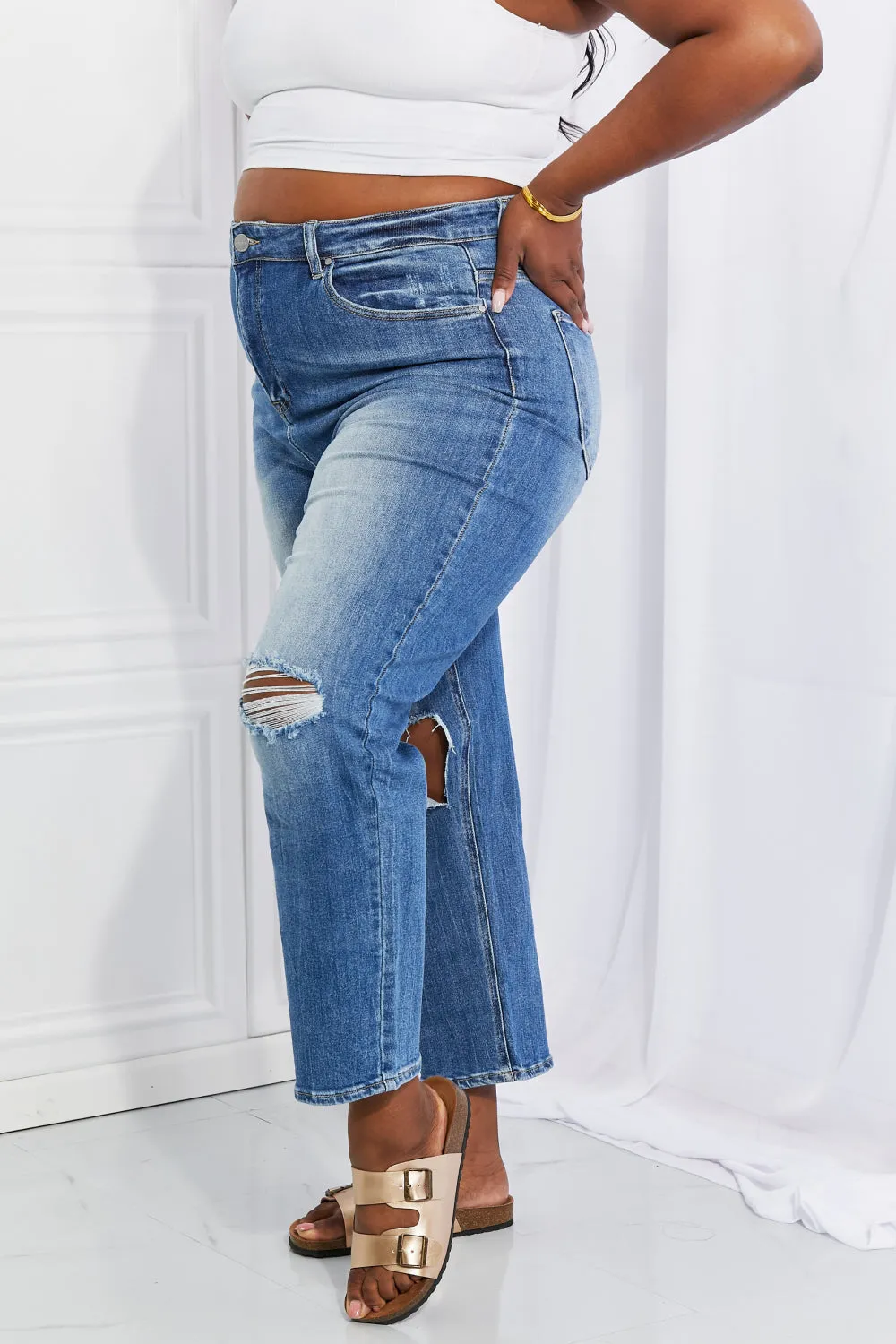 RISEN Emily High Rise Relaxed Jeans