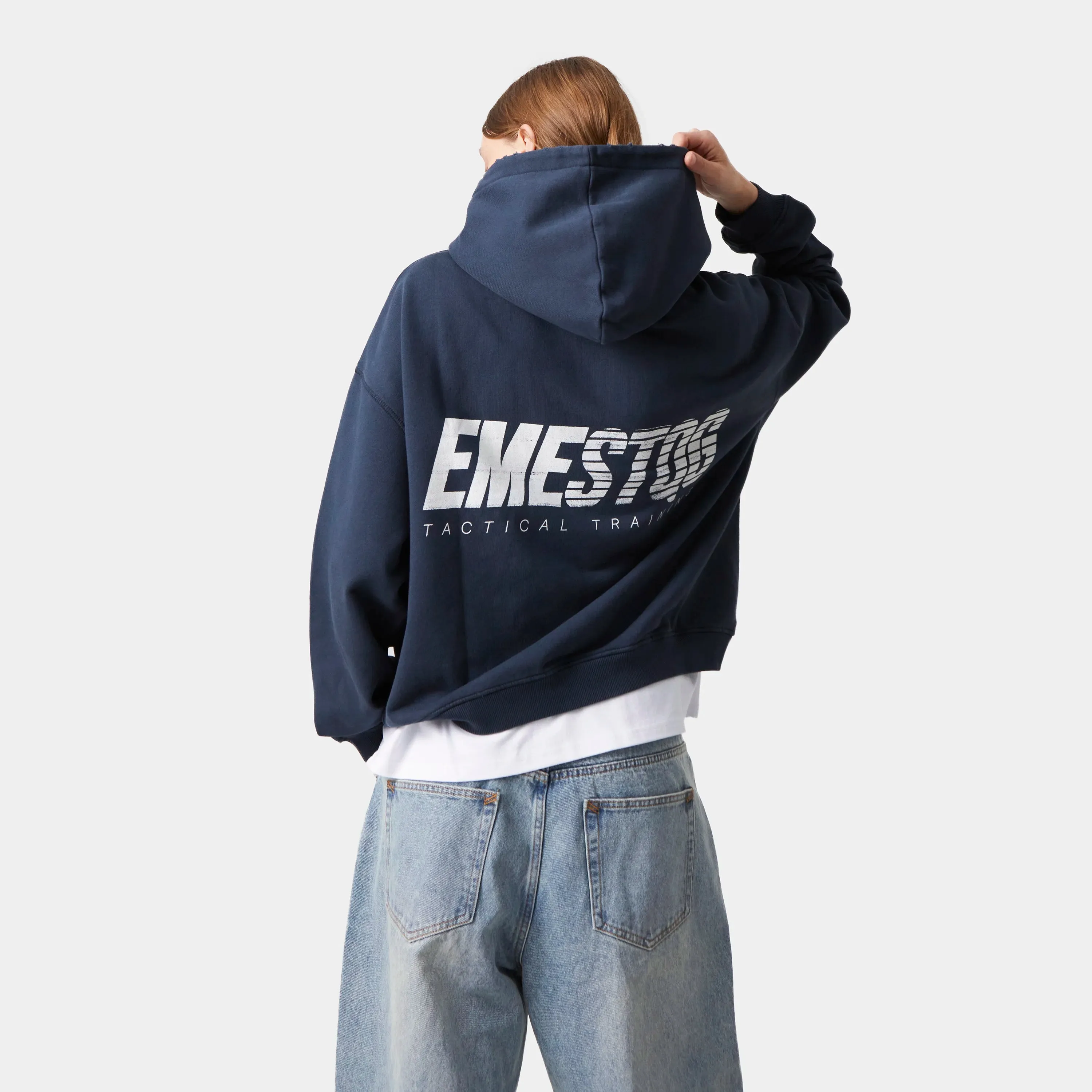 Shove Navy Oversized Hoodie