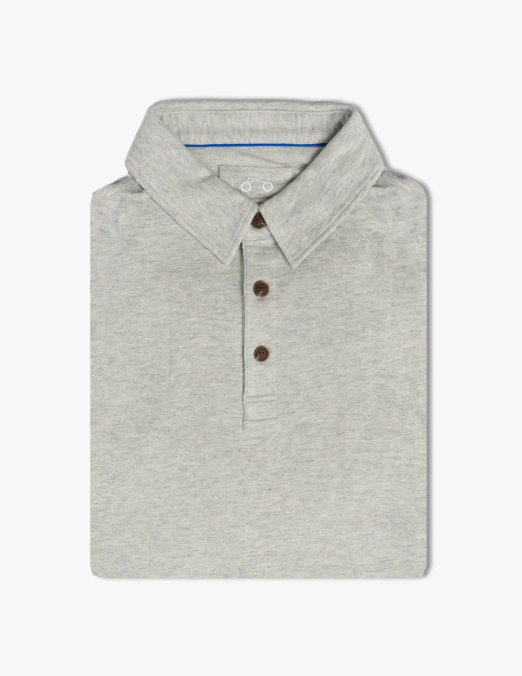 SMOKE CASHMERE POLO