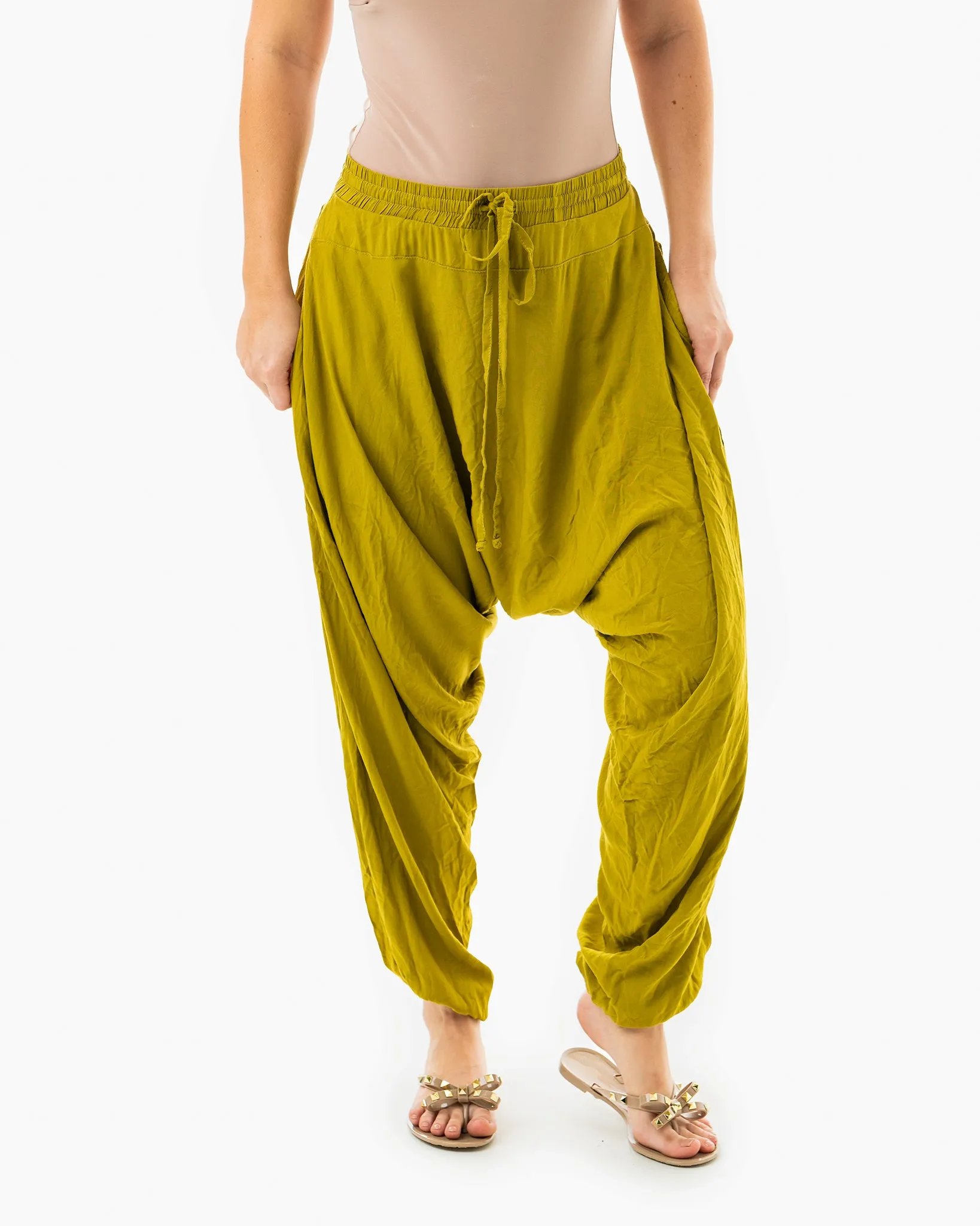 Solid Savannah Harem Pants