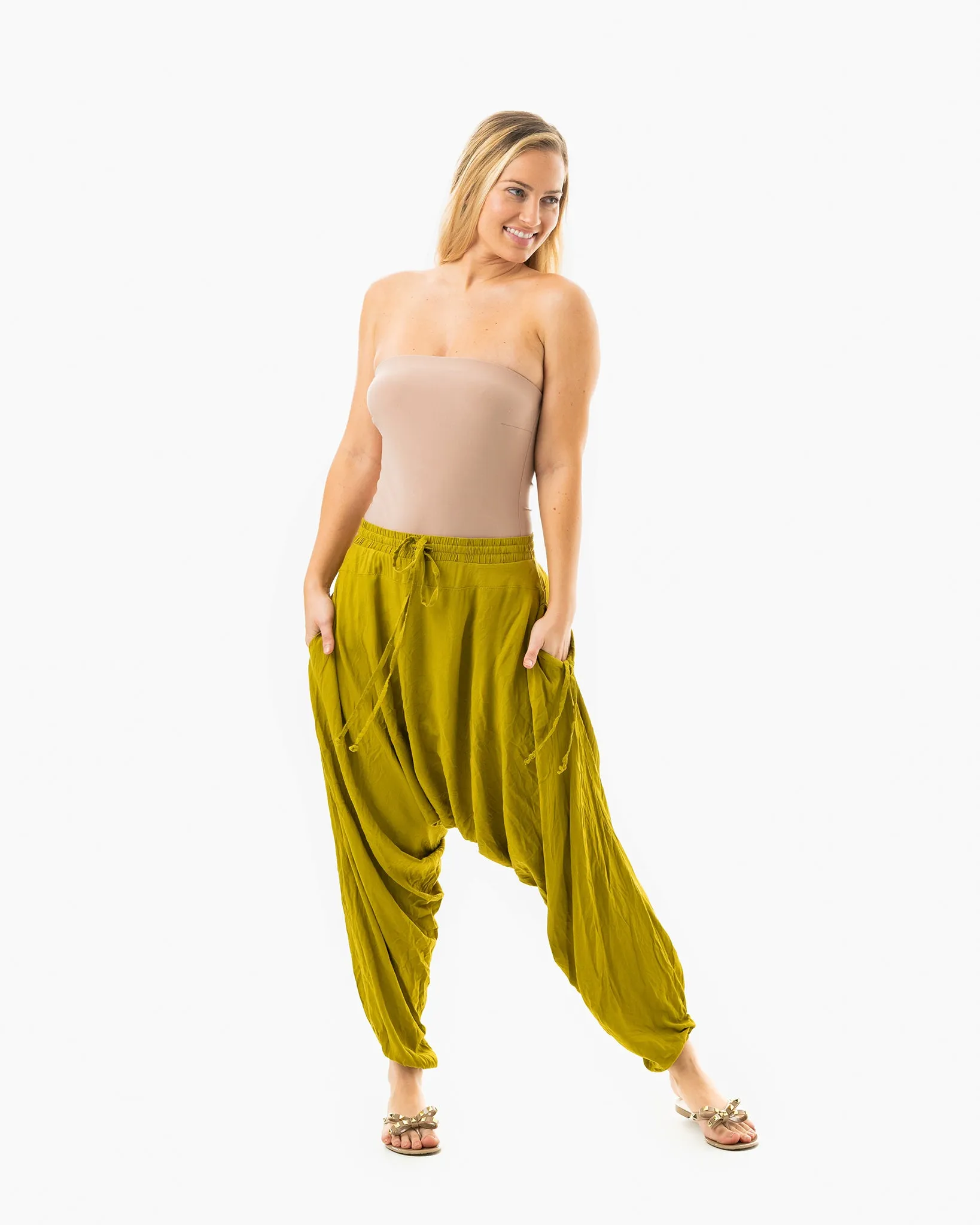 Solid Savannah Harem Pants