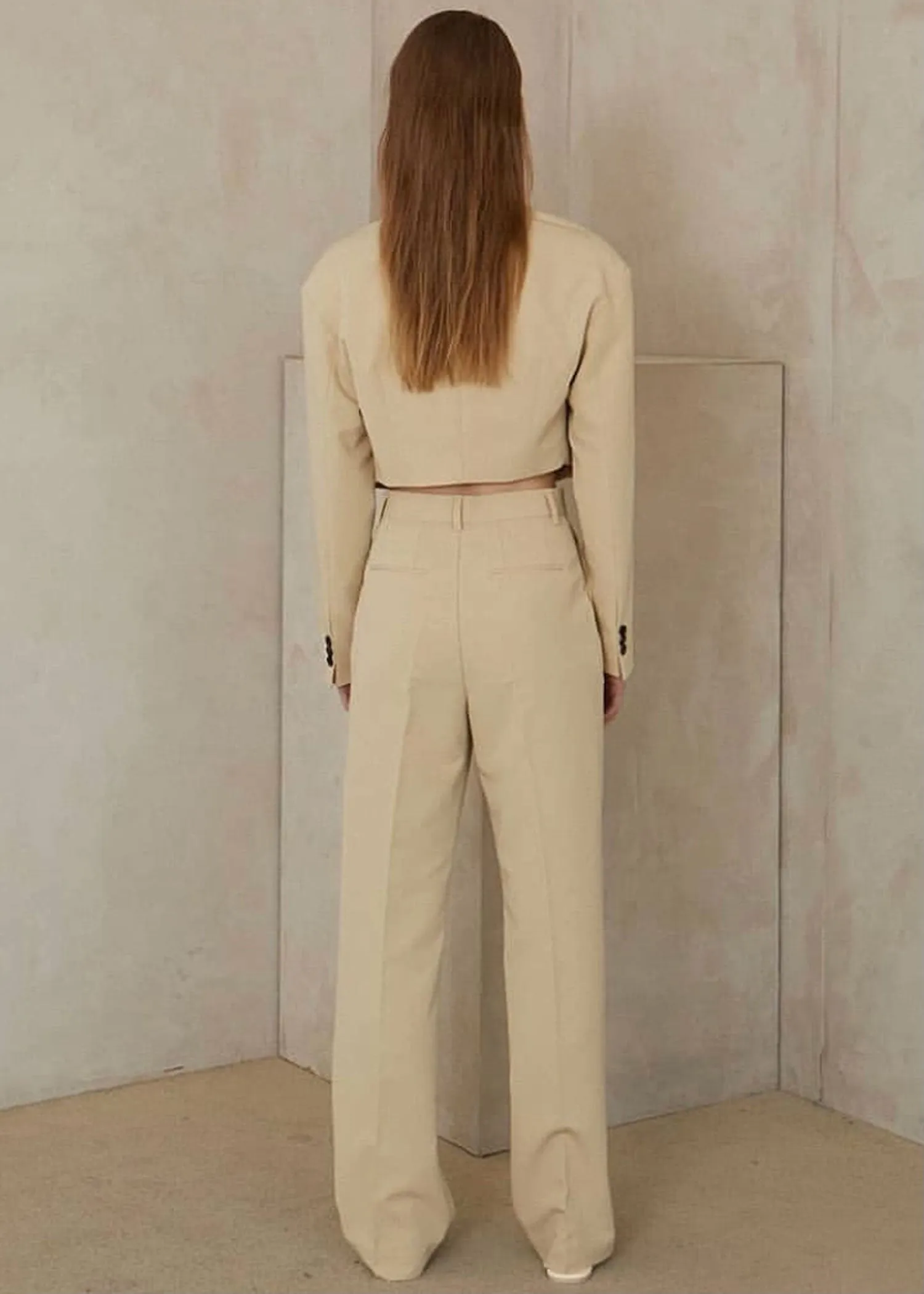 Straight Leg Suit Pants in Mellow