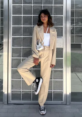 Straight Leg Suit Pants in Mellow