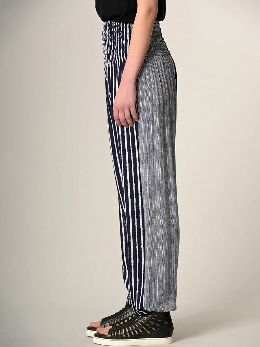 Stripe Harem Pants - High Crotch