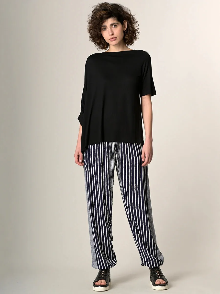 Stripe Harem Pants - High Crotch