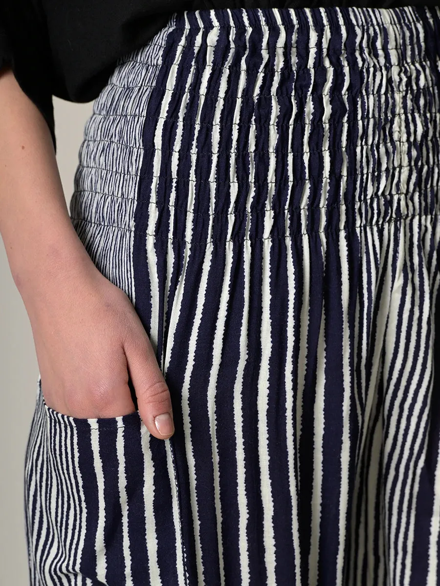 Stripe Harem Pants - High Crotch