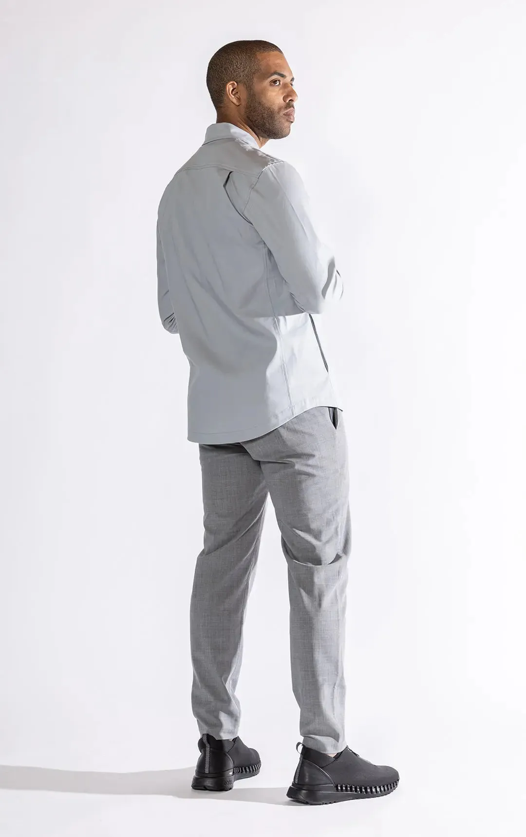 TAPERED SUMMER WOOL BLEND PANTS