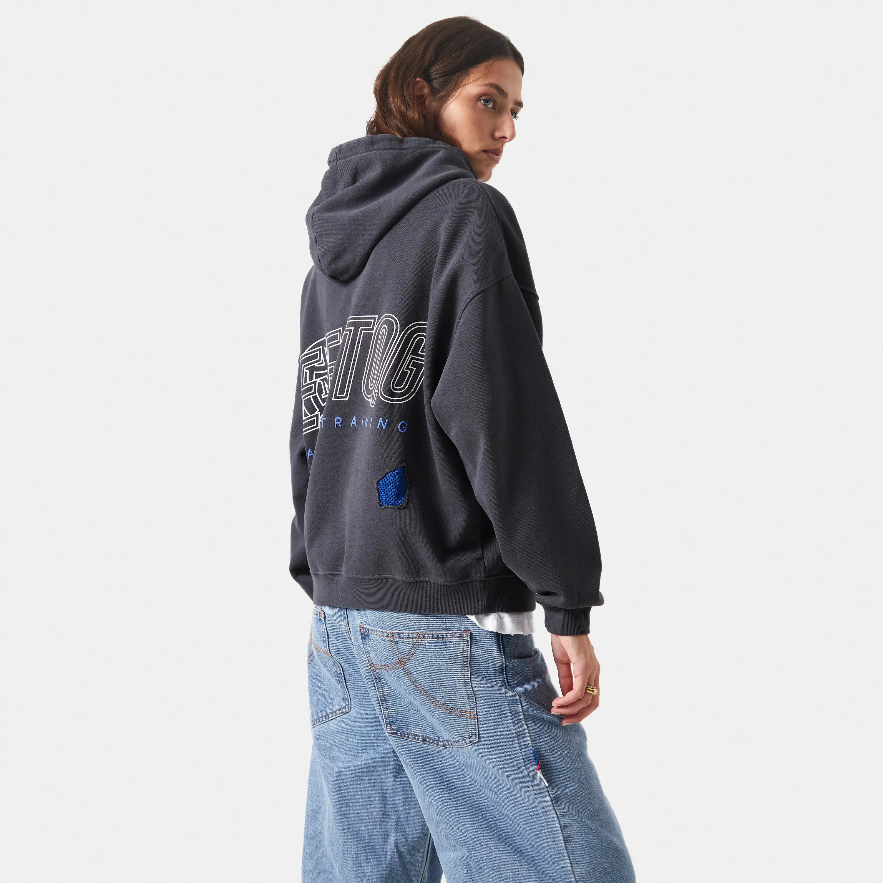 Tatter Shadow Oversized Hoodie