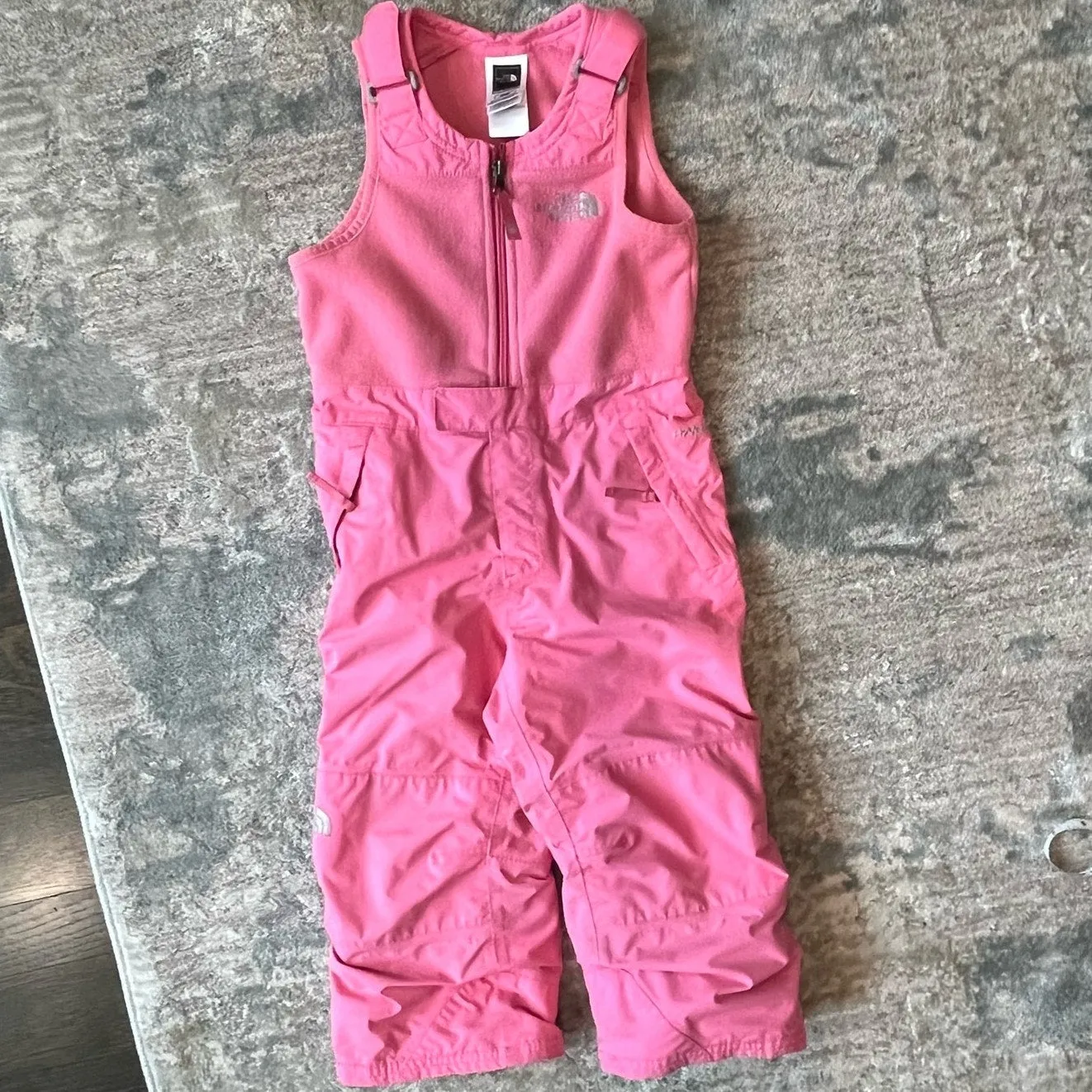 The North Face Girls Hyvent Insulated Pink Snow Bibs 4T