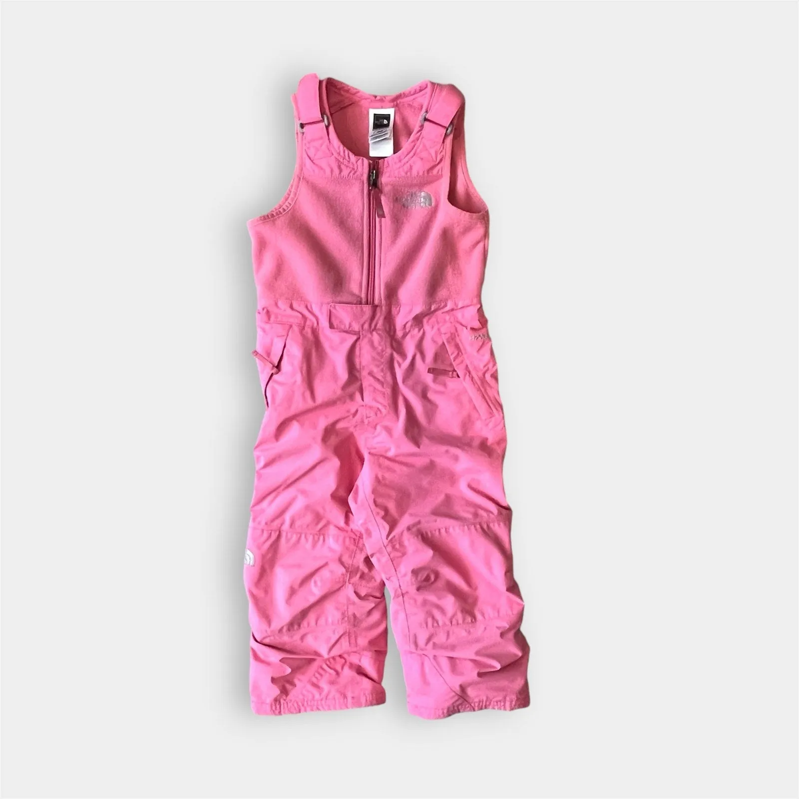 The North Face Girls Hyvent Insulated Pink Snow Bibs 4T