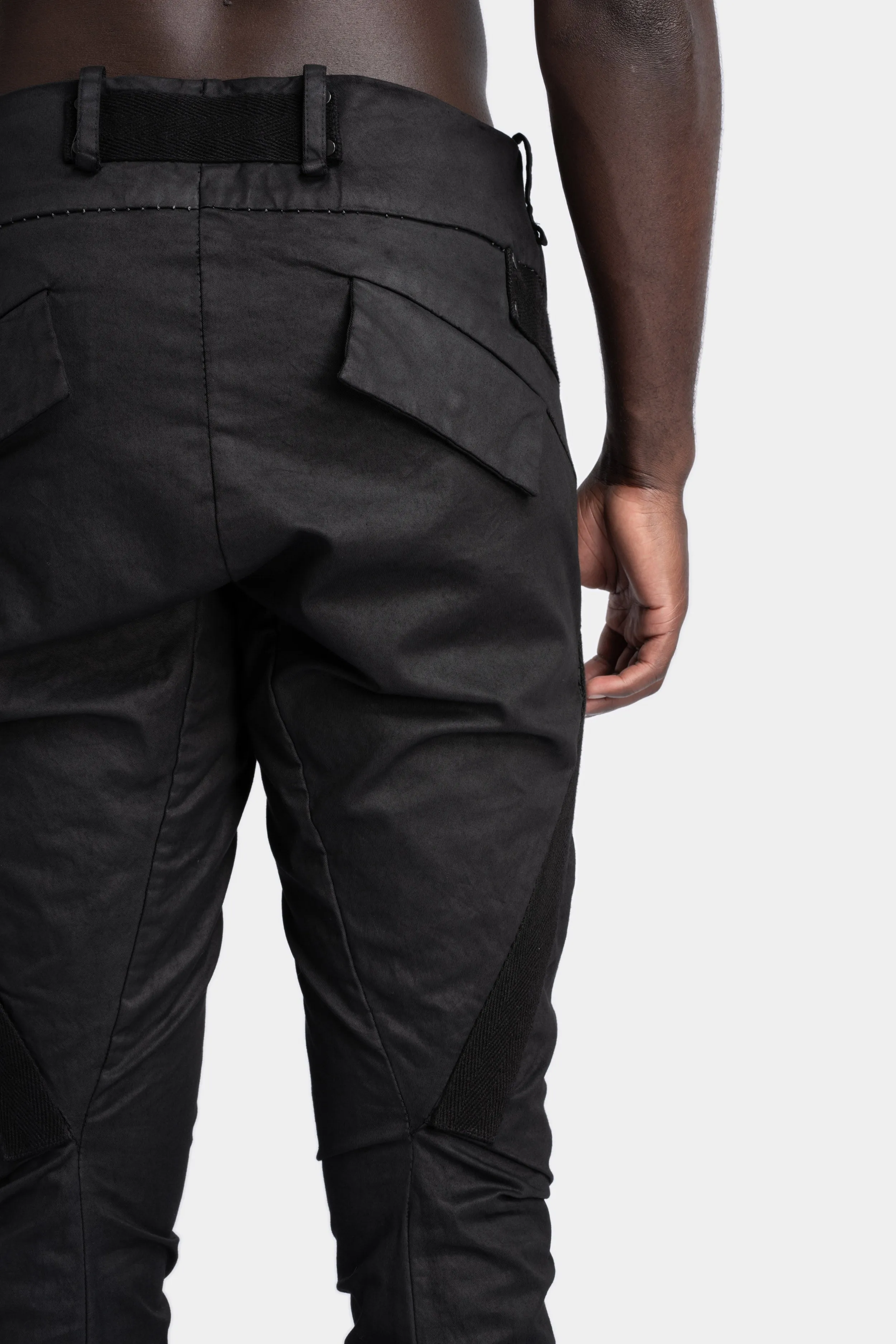 Scar-Stitched Cargo Pants with Twisted Legs