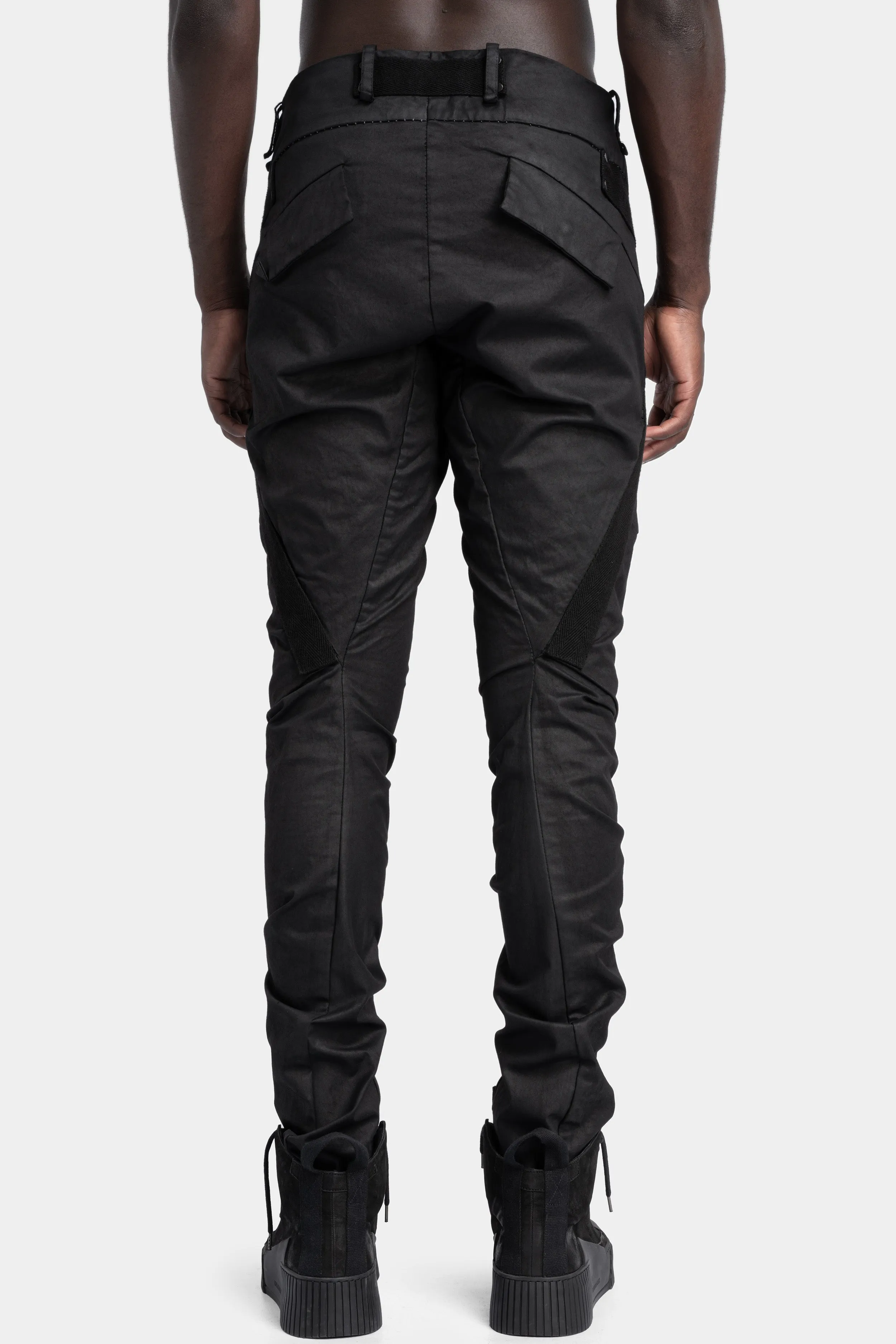 Scar-Stitched Cargo Pants with Twisted Legs