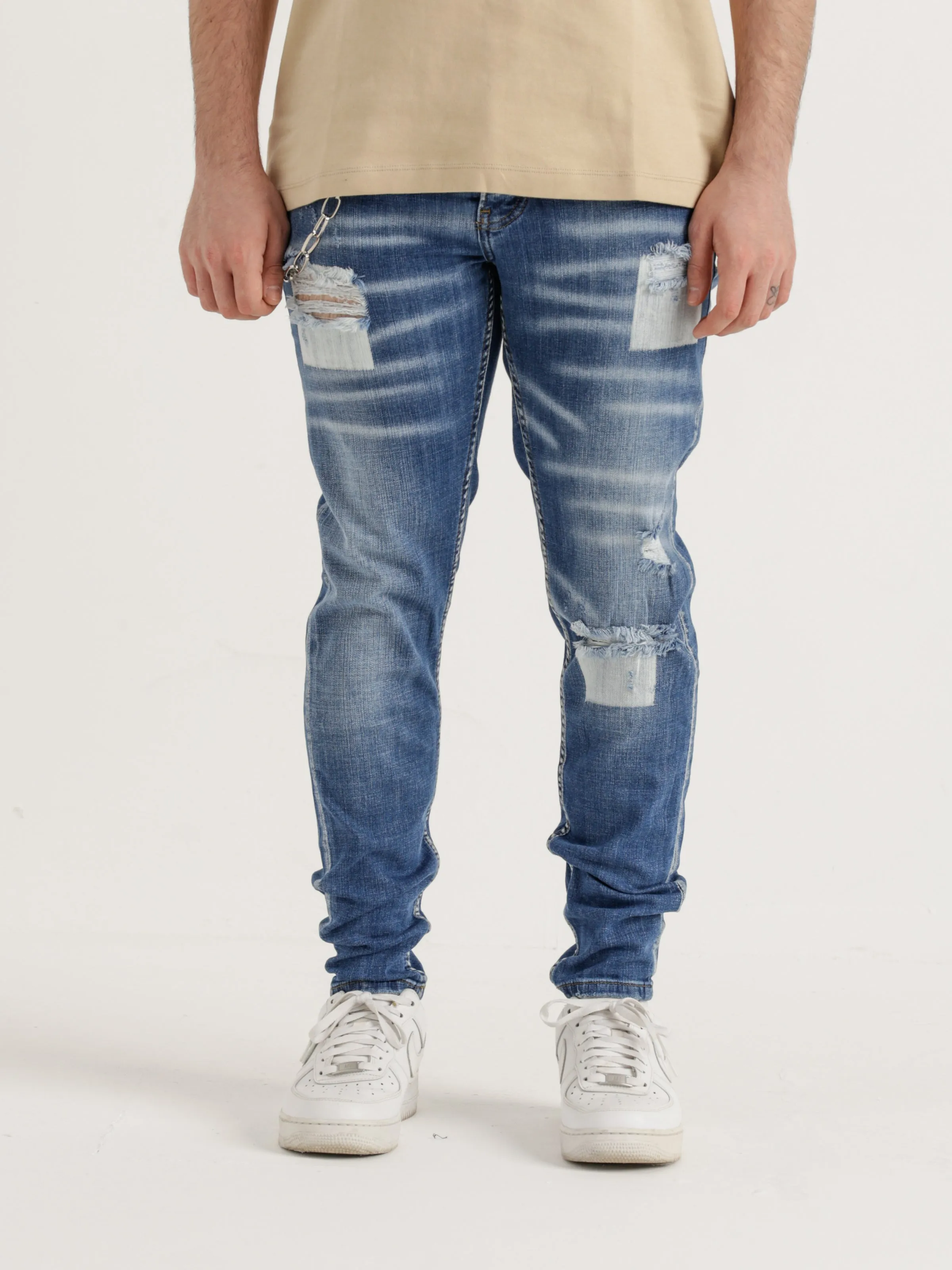 Vintage Vibe Denim Joggers