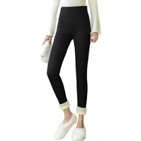 Women's Athletic Fleece Lined Elastic Pants